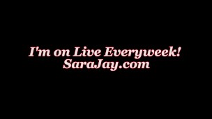 Busty Milf Sara Jay Pours Hot Wax on her Huge Tits & Ass!